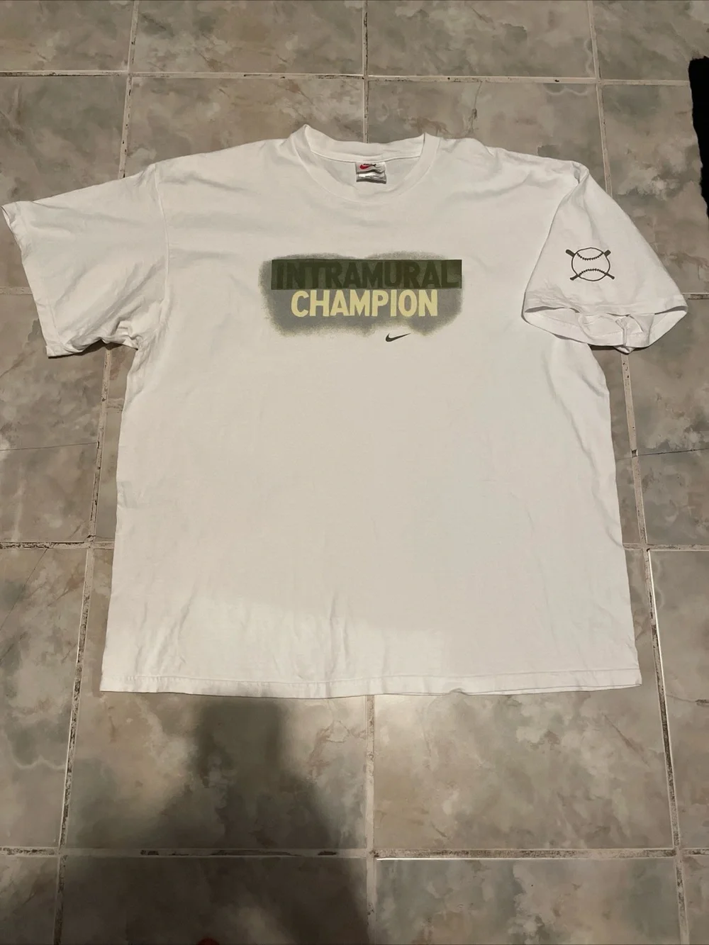 Vintage 1999 Nike Slow Pitch Softball Intramurals Champion Men’s T-Shirt SZ XL